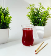 Tee kerze Gelwachs-Kerze im Türkischen Teeglas – Orientalisches Design