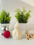 Cozy Schneemann – Handgegossene Sojawachs-Kerze