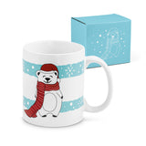 Keramiktasse mit Weihnachtsmotiv Schneemann (350 mL)