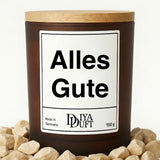 Alles Gute Kerze schwarz