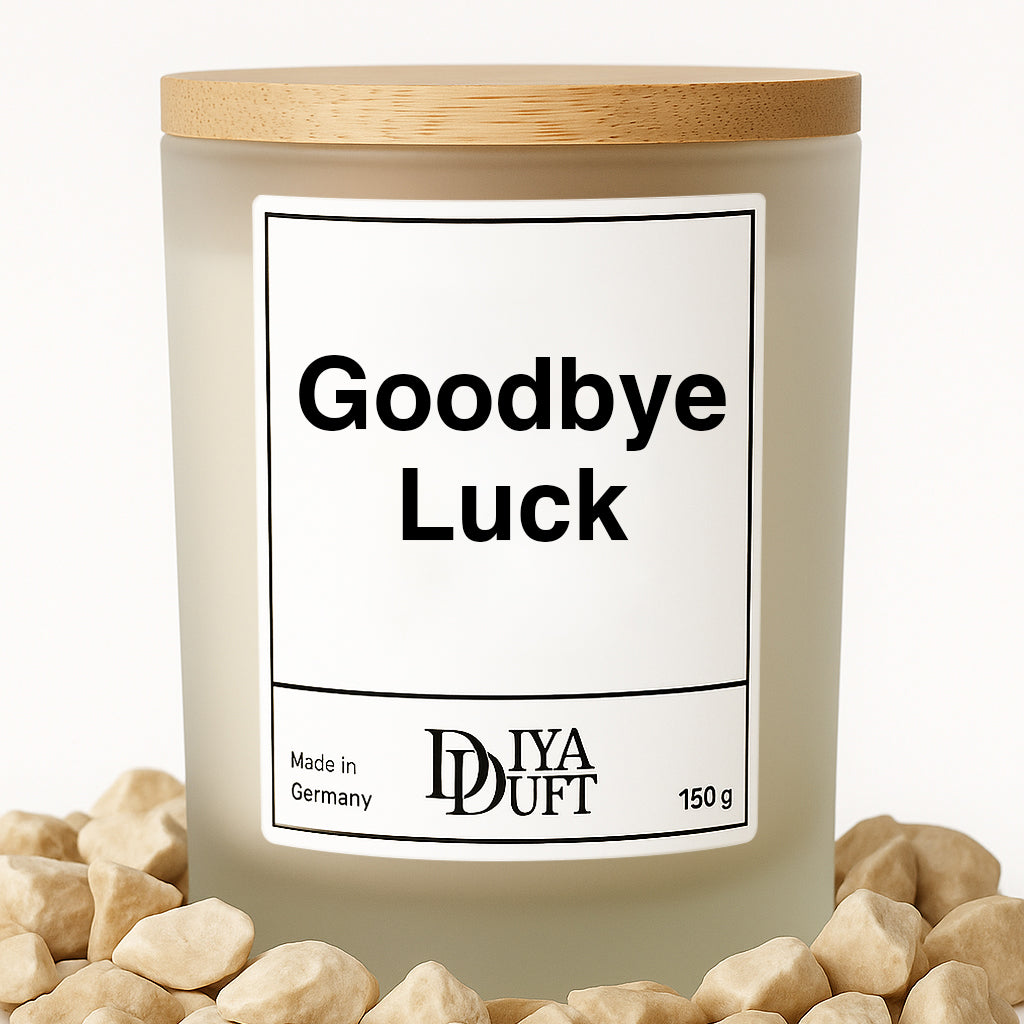 Goodbye Luck Kerze schwarz