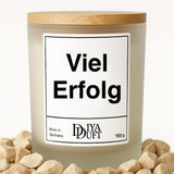 Viel Erfolg Kerze schwarz
