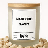 Halloween-Kerze „Magische Nacht“, 150 ml, Weiß – DiyaDuft