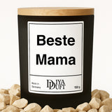 Beste Mama Kerze schwarz