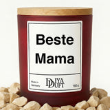 Beste Mama Kerze schwarz