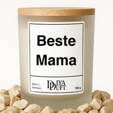 Beste Mama Kerze schwarz
