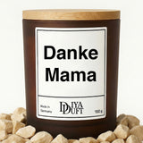 Danke Mama Kerze schwarz
