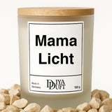 Mama Licht Kerze schwarz