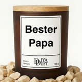 Bester Papa Kerze bernstein