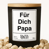 Für Dich Papa Kerze schwarz