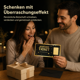 Mystery Ticket – Rubbel-Gutscheinkarte mit Umschlag