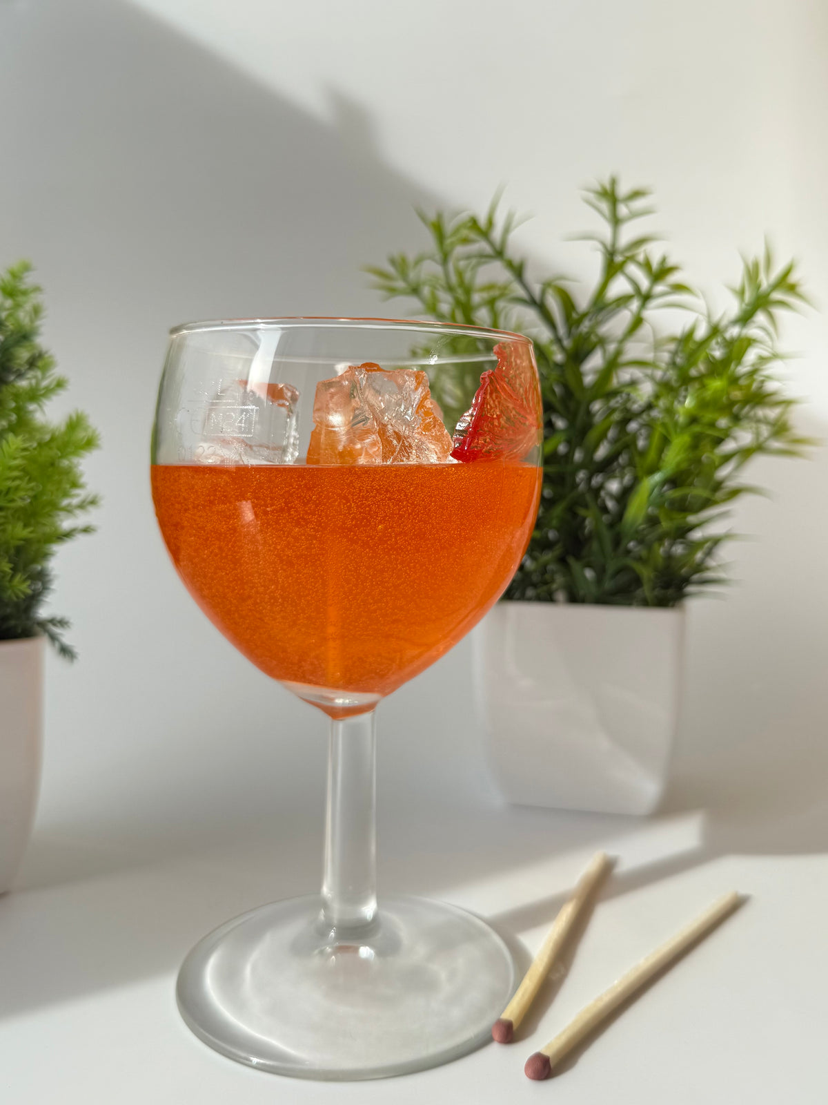 Aperol Spritz Gelkerze