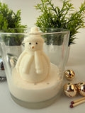 Wintertraum Schneemann Sojawachs-Kerze