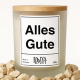 Alles Gute Kerze schwarz