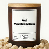 Auf Wiedersehen Kerze schwarz