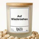 Auf Wiedersehen Kerze schwarz
