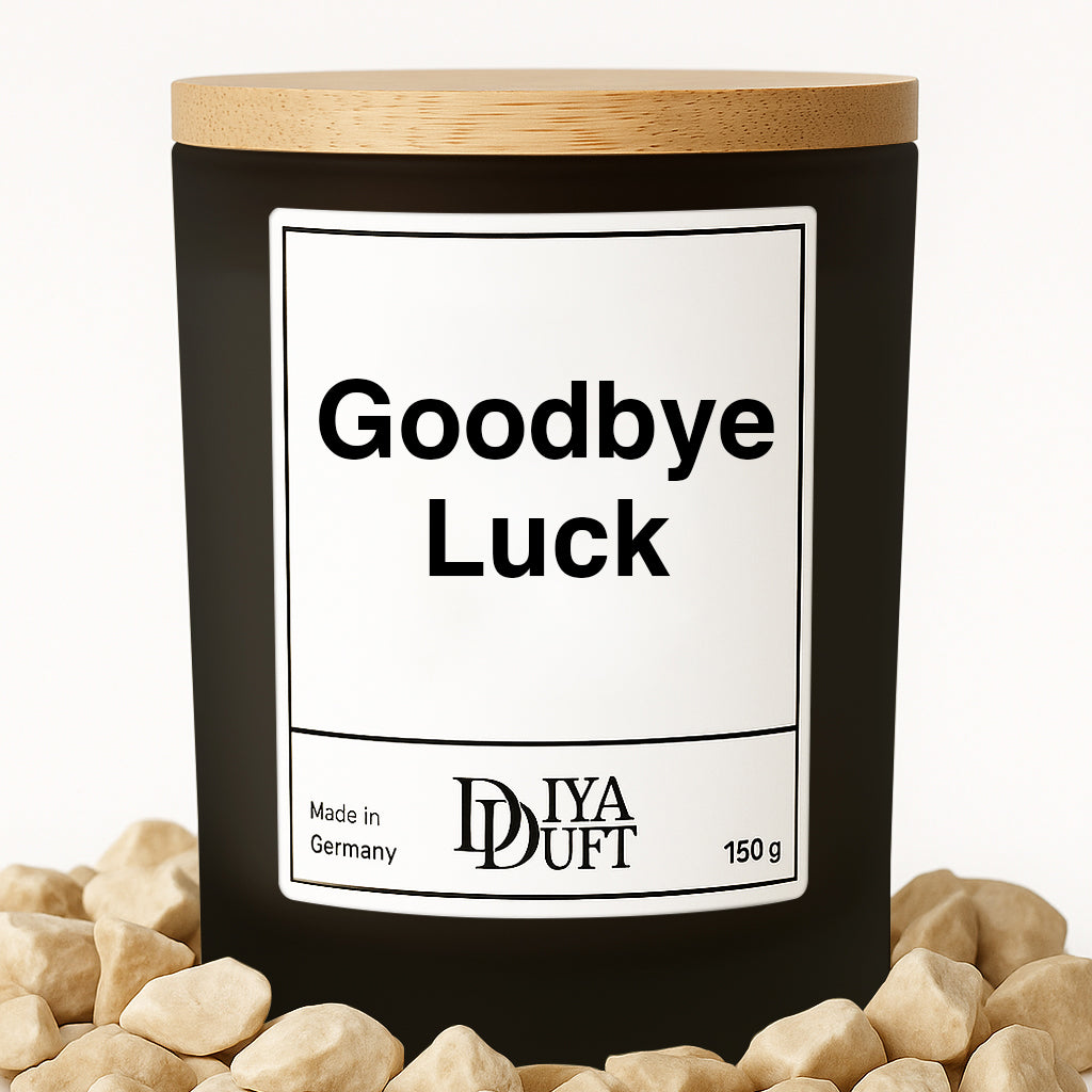 Goodbye Luck Kerze schwarz