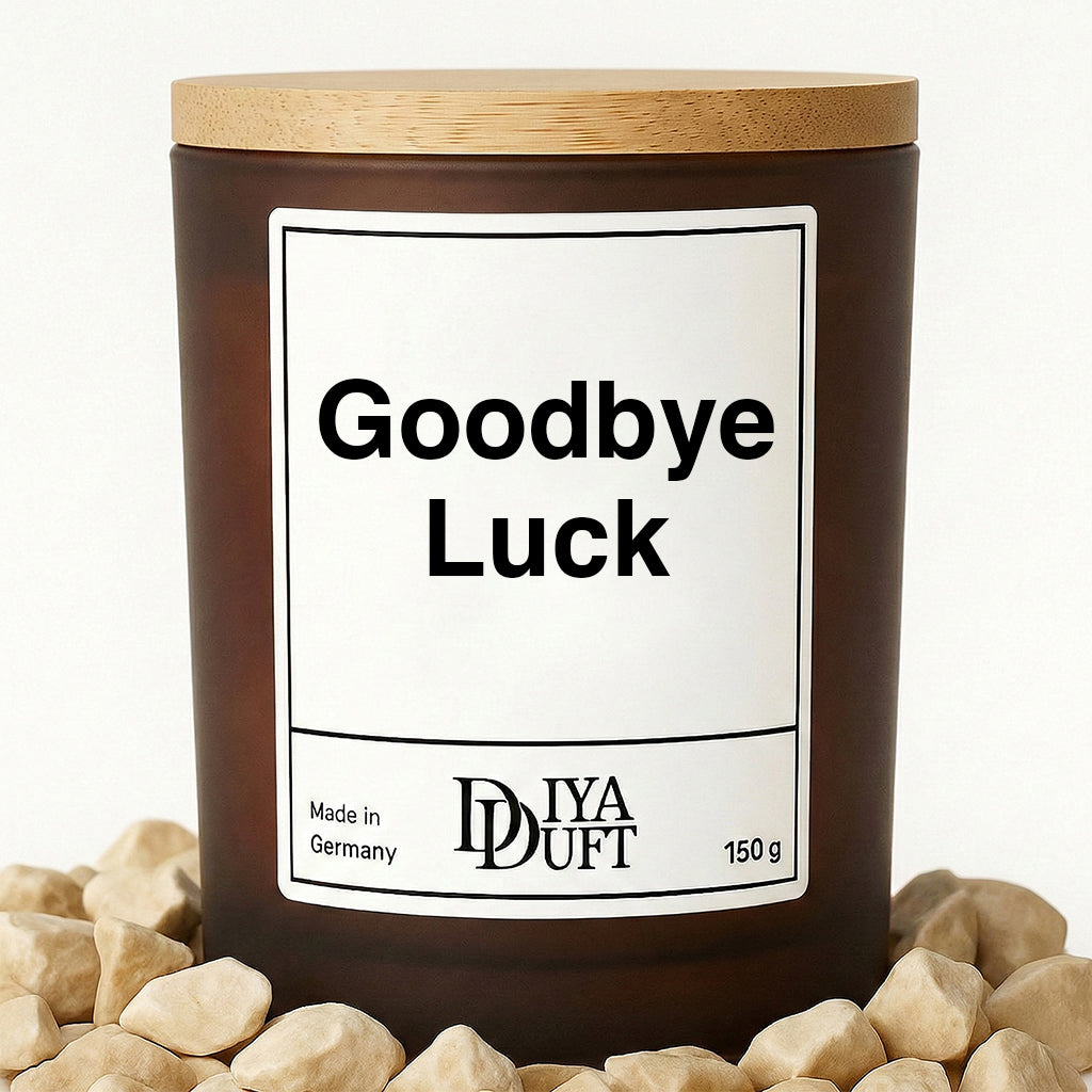 Goodbye Luck Kerze schwarz