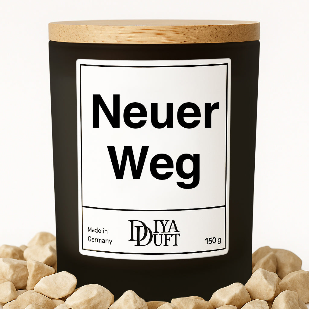 Neuer Weg Kerze schwarz
