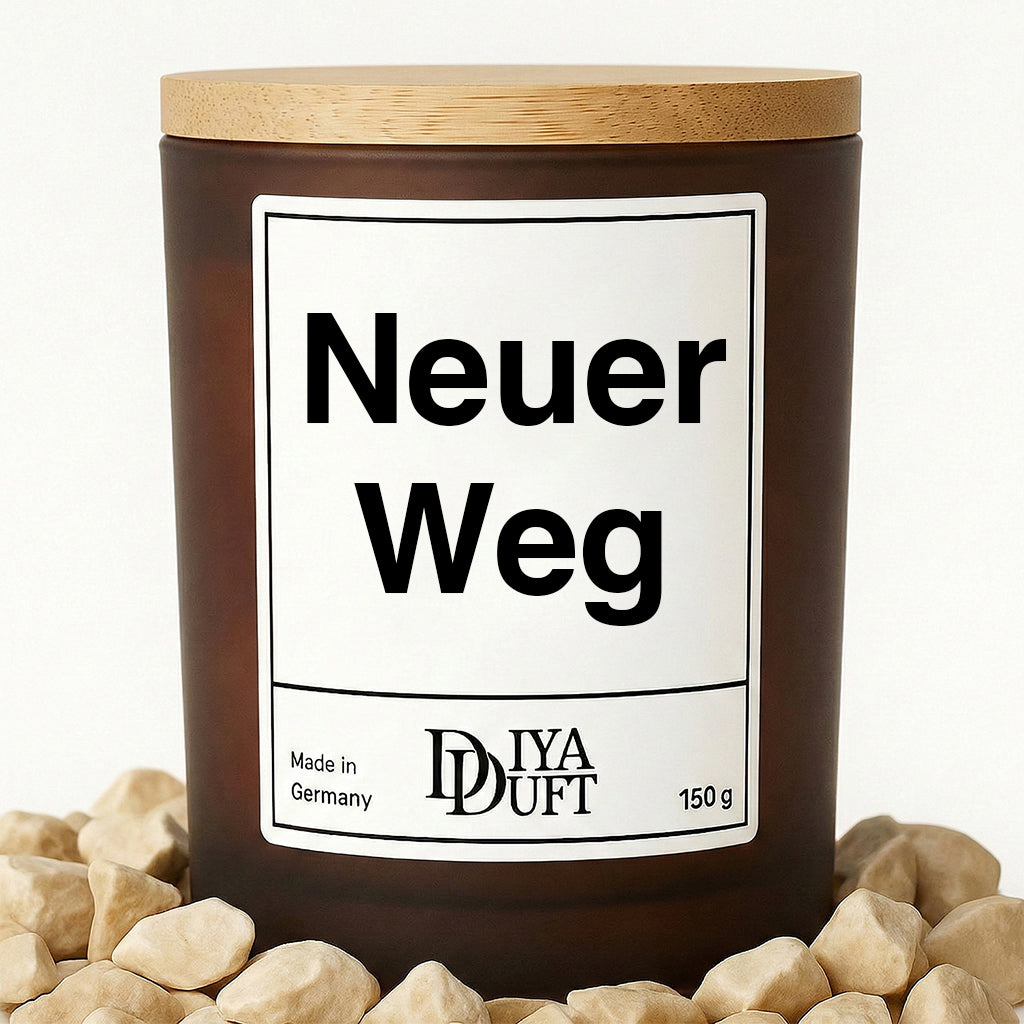 Neuer Weg Kerze schwarz