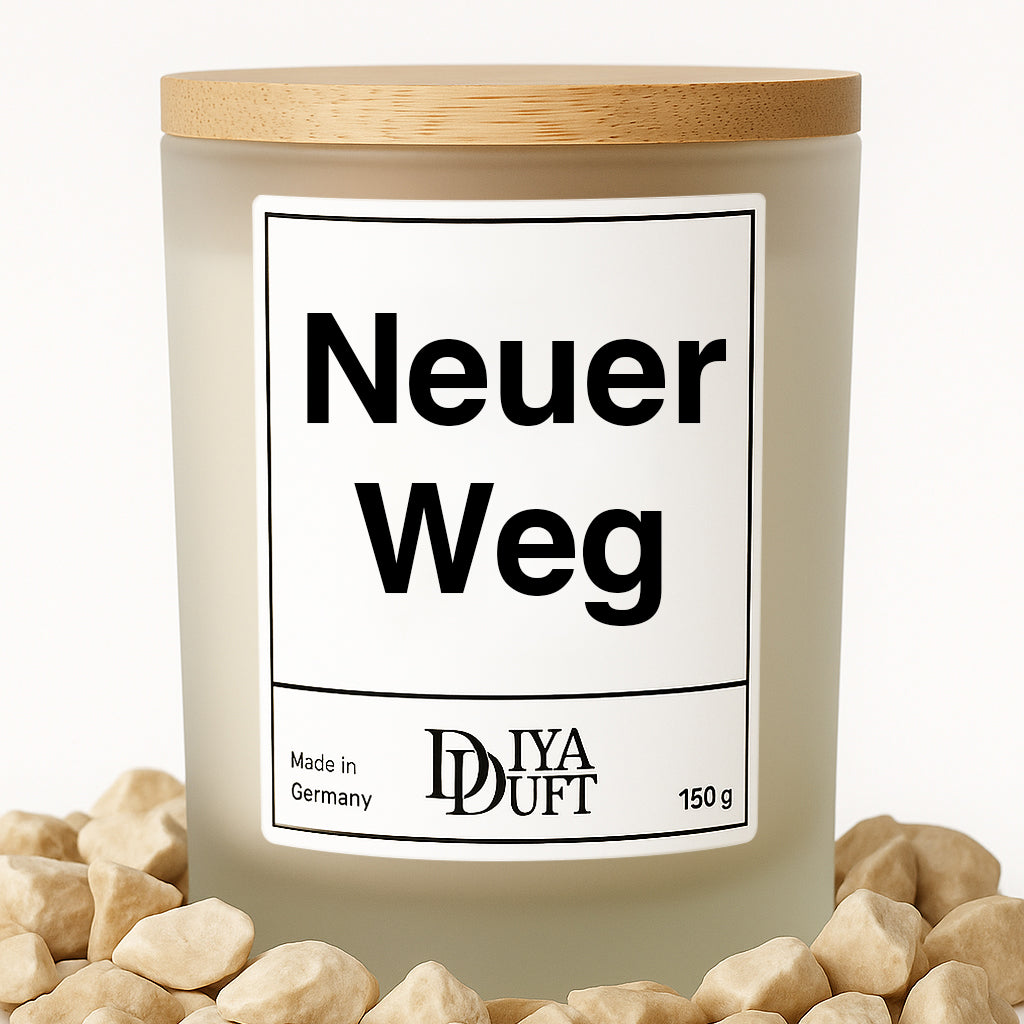 Neuer Weg Kerze schwarz