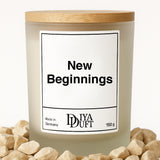 New Beginnings Kerze schwarz