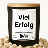 Viel Erfolg Kerze schwarz