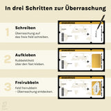 Reisegutschein im Boarding Pass Stil – Rubbelkarte mit Umschlag
