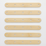 Dochthalter aus Holz – 5 Löcher, Kerzenzubehör