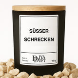 Halloween-Kerze „Süßer Schrecken“, 150 ml, Schwarz – DiyaDuft