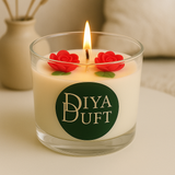 RoseLove - Handgefertigte Blütenkerze