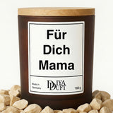 Für Dich Mama Kerze schwarz