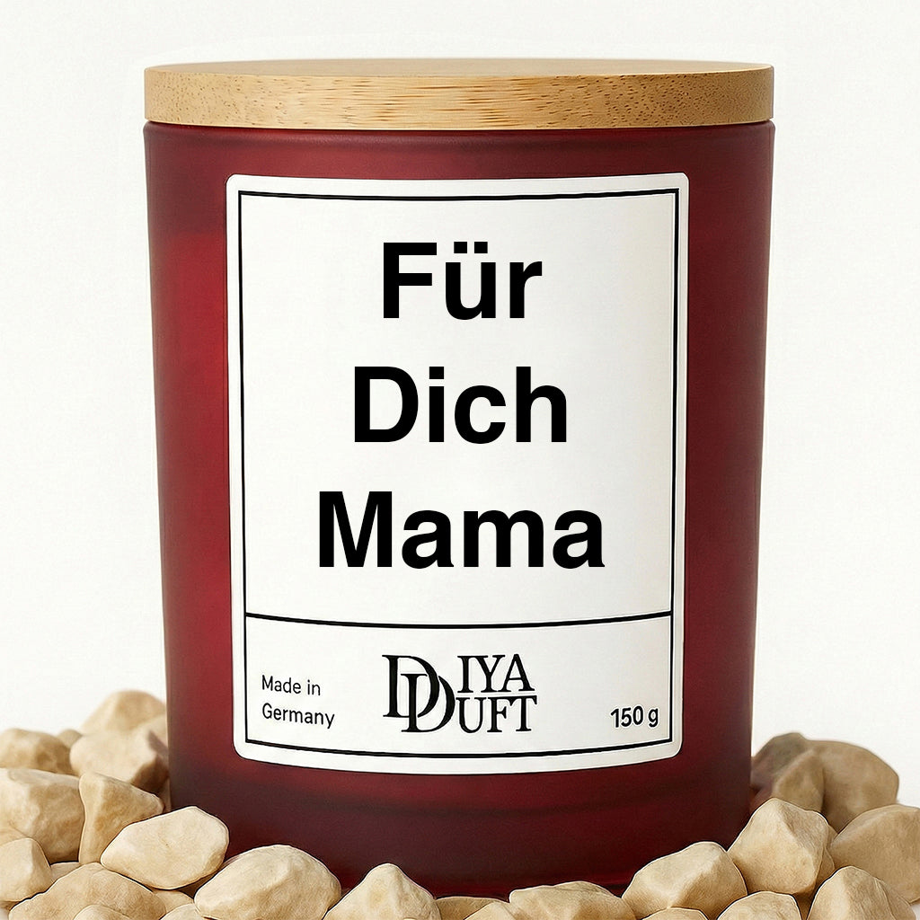 Für Dich Mama Kerze schwarz