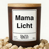 Mama Licht Kerze schwarz
