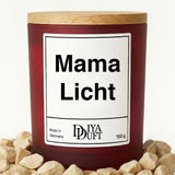 Mama Licht Kerze schwarz