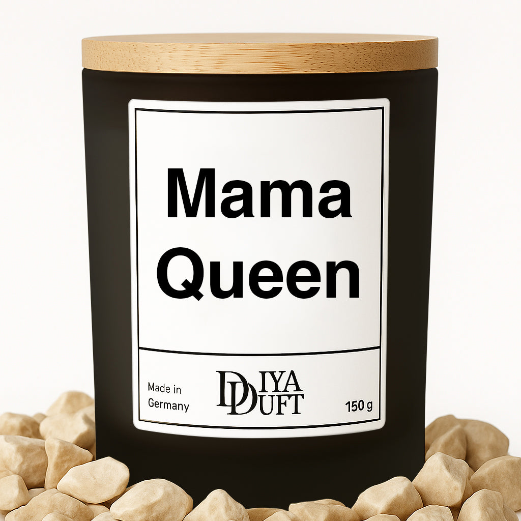 Mama Queen Kerze schwarz