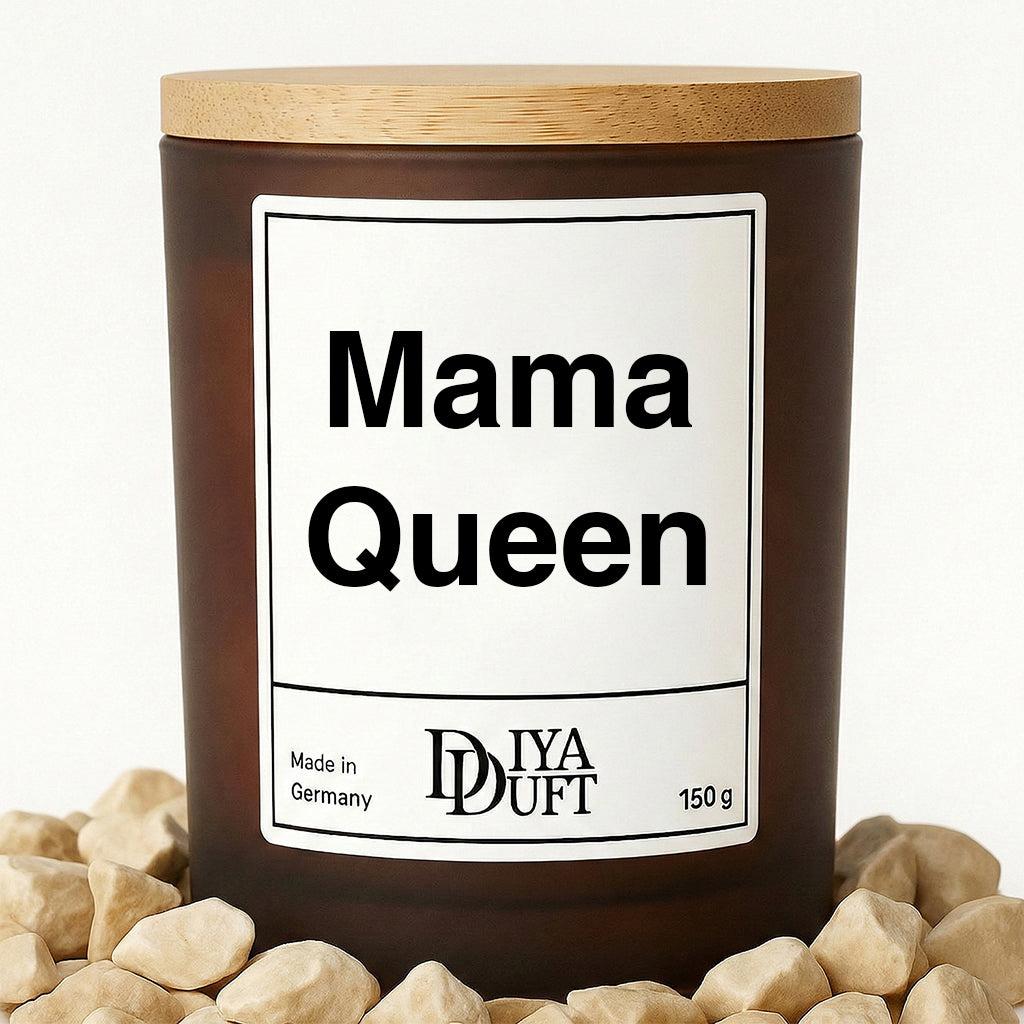 Mama Queen Kerze schwarz