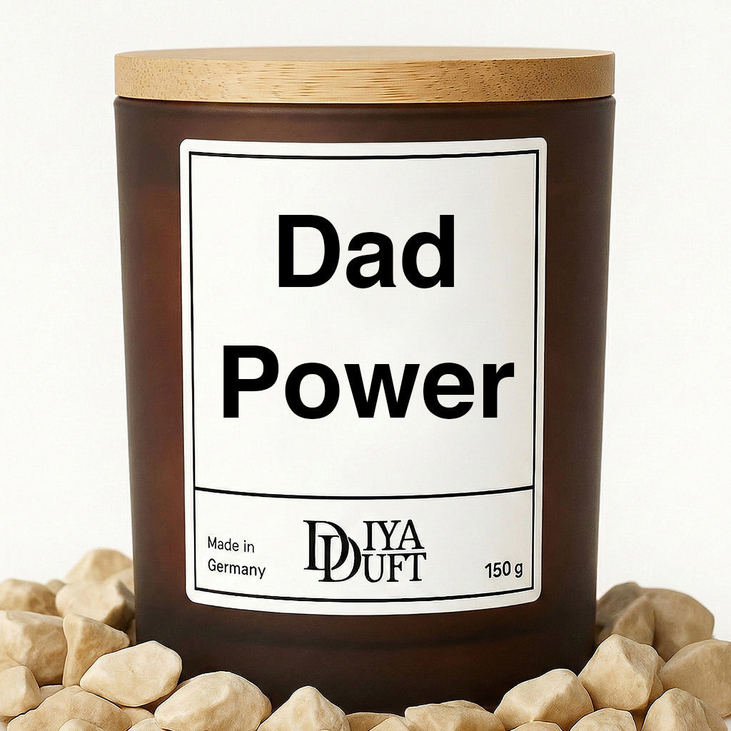 Dad Power Kerze bernstein