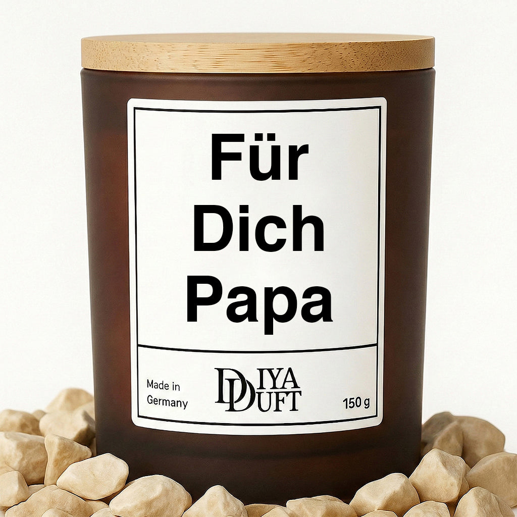 Für Dich Papa Kerze bernstein