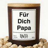 Für Dich Papa Kerze bernstein