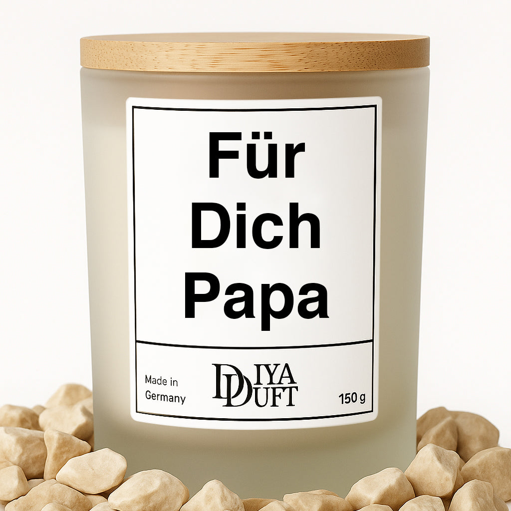 Für Dich Papa Kerze weiss