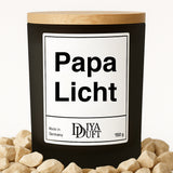 Papa Licht Kerze schwarz