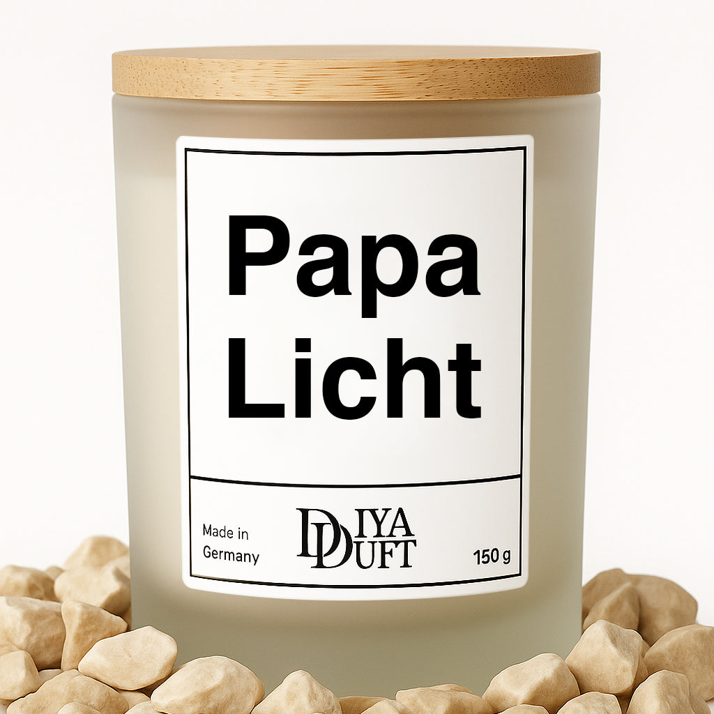 Papa Licht Kerze weiss