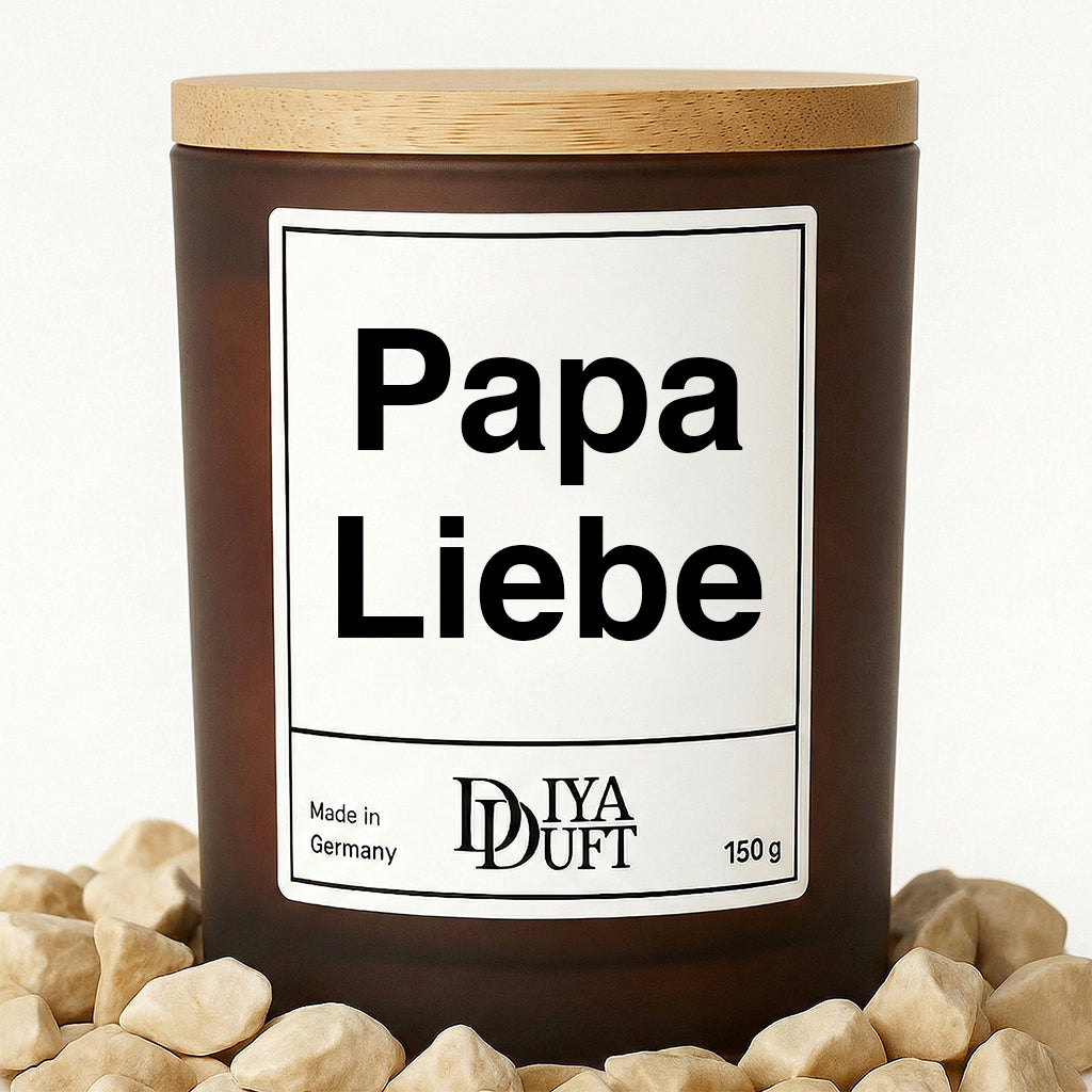 Papa Liebe Kerze bernstein