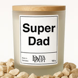 Super Dad Kerze weiss