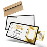 Geburtstagsgutschein "Happy Birthday" – Rubbelkarte mit Umschlag