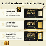 Mystery Ticket – Rubbel-Gutscheinkarte mit Umschlag